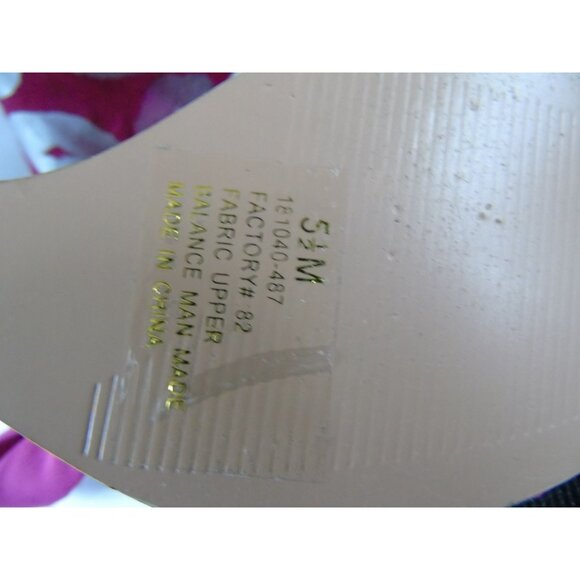 Colin Stuart Pink Silver Platform Shoes Strappy Fabric Kisses Size 5 1/2 M - Picture 5 of 8